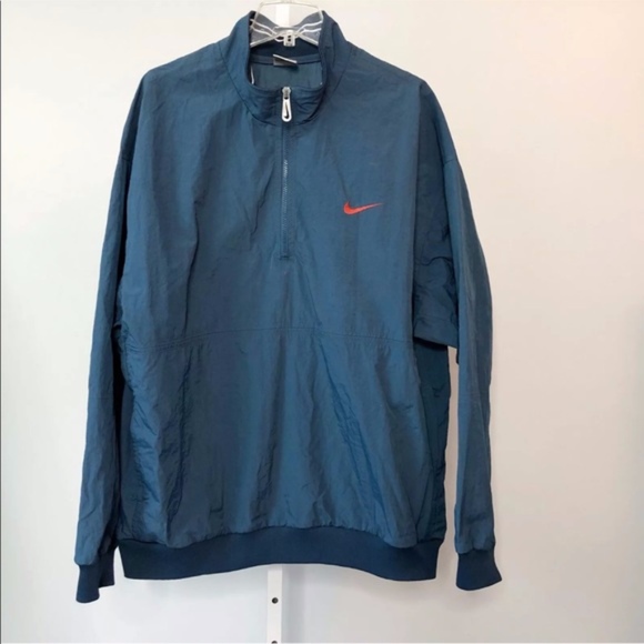 Vintage Nike Men Jacket Windbreaker 1/4 Zip - Picture 2 of 6